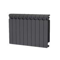 Радиатор биметаллический RIFAR Monolit 500 / 10 секций, АНТРАЦИТ боковое подключение