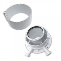 Адаптер для вертикального дымохода 80/125 мм