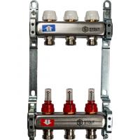 Коллектор Stout из нержавеющей стали с расходомерами 1/3/4, 3 выхода (арт.SMS 0917 000003)