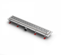 MCH Водоотводящий жёлоб 950mm с рамкой из нержавеющей стали - глянец с боковым сливом D 40 HARMONY