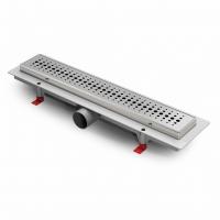 MCH Водоотводящий желоб с боковым сливом Ø40 рамка нерж. 450мм G BASIC (CH450BN)