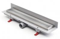 Водоотводящий желоб с боковым сливом Ø40 MCH рамка нерж. пристенный 750 мм G BASIC (CH750BN2)