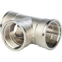 STOUT Тройник внутренняя резьба никелированный 1 1/4