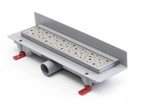 Водоотводящий желоб с боковым сливом Ø40 MCH рамка пласт. пристенный 450 мм G DROPS (CH450D2)