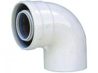 Отвод 90°, 60/100 мм