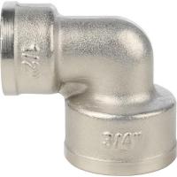 STOUT Угольник внутренняя резьба никелированный x