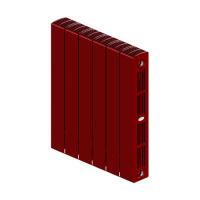 Радиатор биметаллический RIFAR SUPReMO 500 / 6 секций, БОРДО боковое подключение