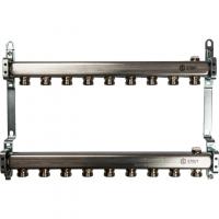 Коллектор Stout из нержавеющей стали для радиаторной разводки 1/3/4, 9 выходов (арт.SMS 0923 000009)