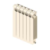 Радиатор биметаллический RIFAR Monolit 500 / 6 секций, АЙВОРИ боковое подключение