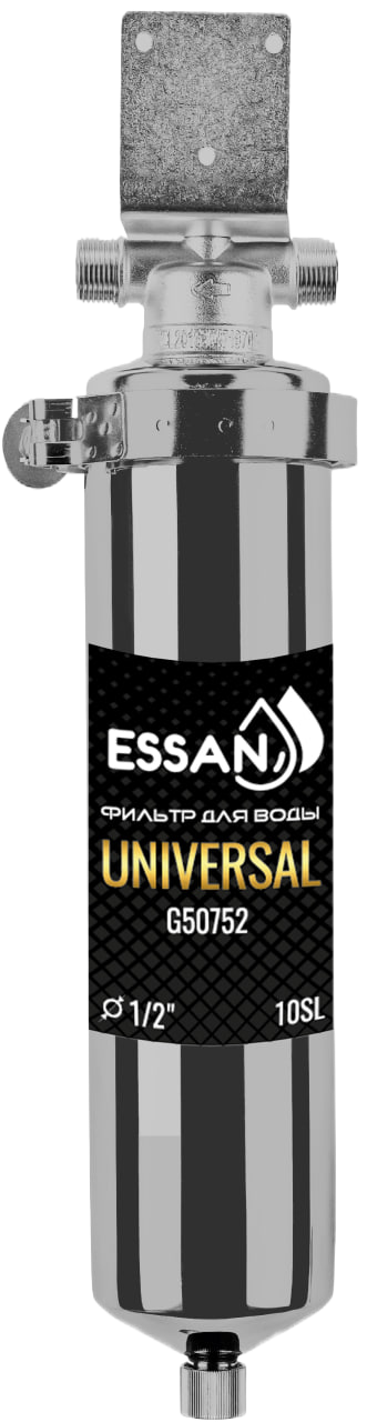 Фильтр магистральный из нержавейки ESSAN UNIVERSAL для горячей и холодной воды 10SL, 1/2" Н купить с доставкой - «Водоворот Онлайн»