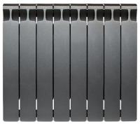 Радиатор биметаллический RIFAR Monolit 500 / 8 секций, ТИТАН боковое подключение