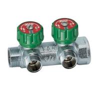 Коллектор регулирующий проходной FAR MULTIFAR 3821 - 3/4"(НР/ВР) на 2 контура 1/2"