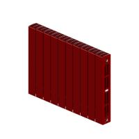 Радиатор биметаллический RIFAR SUPReMO 500 / 10 секций, БОРДО боковое подключение