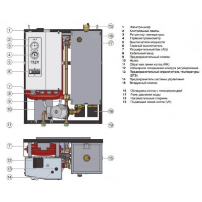Buderus Logamax E213-60 кВт электрический котел настенный одноконтурный