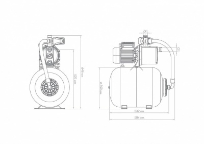 Насосная станция ДЖИЛЕКС ДЖАМБО 70/50 Н-24