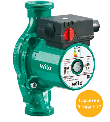 Насос циркуляционный WILO STAR-RS 25/6 180 (25х60) с гайками
