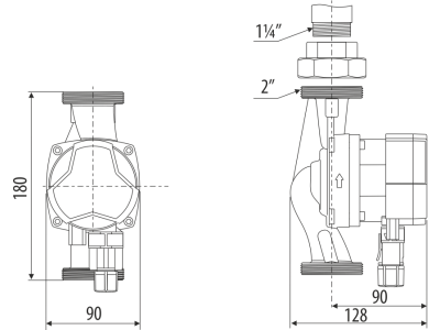 Насос циркуляционный Aquario PRIME-A1-328-180