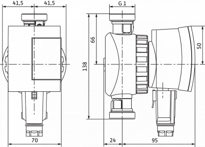 Циркуляционный насос Wilo-Star-Z NOVA A с клапаном и кранами (арт. 4132761)