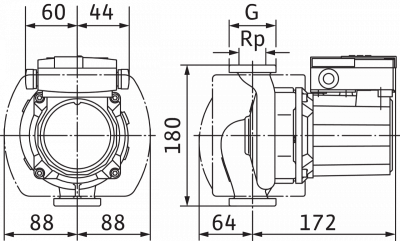 Циркуляционный насос Wilo-TOP-Z 30/7 EM PN6/10 RG