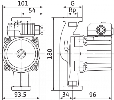 Циркуляционный насос Wilo-Star-Z 25/2 EM