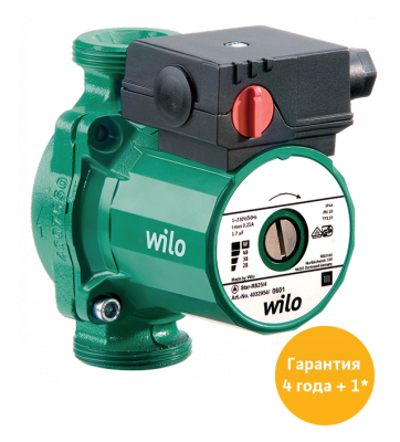 Насос циркуляционный WILO STAR-RS 15/6 130 (15х60) с гайками