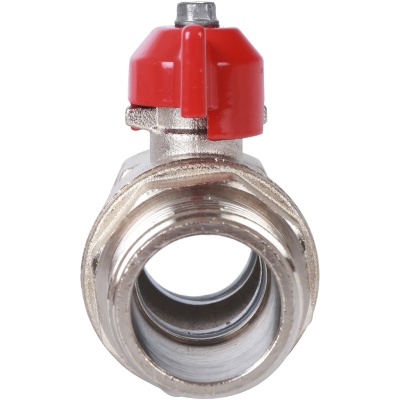 SVB-0014-000025 STOUT ВР/НР 1 Кран шаровой стандартнопроходной ручка бабочка (красная ручка)