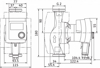 Циркуляционный насос Wilo-Циркуляционный насос Wilo Stratos PICO 30/1-6
