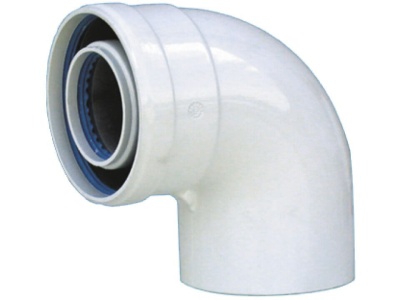 Отвод 90°, 60/100 мм