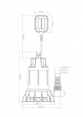 Дренажный насос ДЖИЛЕКС «ДРЕНАЖНИК» 550/14