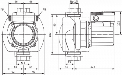 Циркуляционный насос Wilo-TOP-S 30/10 EM PN6/10