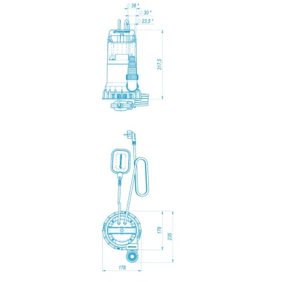 Дренажный насос ДЖИЛЕКС «ДРЕНАЖНИК» 110/8