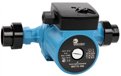 Насос циркуляционный WESTER WCP 25-60G 130 мм (с гайками)