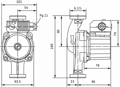 Циркуляционный насос Wilo-Star-Z 25/6-3