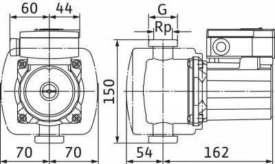 Циркуляционный насос Wilo-TOP-Z 20/4 EM PN6/10