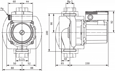 Циркуляционный насос Wilo-TOP-S 25/5 EM PN6/10