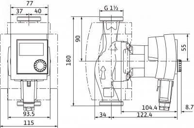 Циркуляционный насос Wilo-Stratos PICO-Z 25/1-6