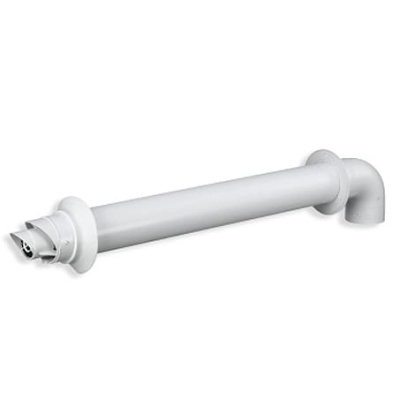 Vaillant Телескопический комплект для горизонтального дымохода DN 60/100 длиной 450‑650 мм (отвод 90°, хомут, манжеты)