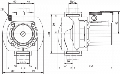 Циркуляционный насос Wilo-TOP-S 25/13 DM PN6/10