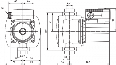 Циркуляционный насос Wilo-TOP-Z 25/6 EM PN6/10