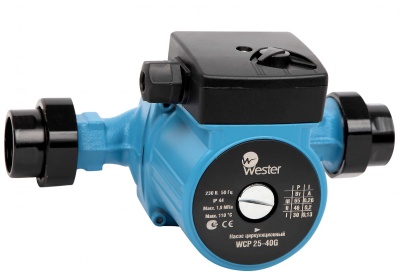 Насос циркуляционный WESTER WCP 25-80G 180 мм (с гайками)