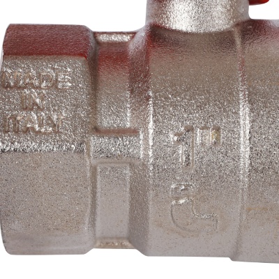 SVB-0014-000025 STOUT ВР/НР 1 Кран шаровой стандартнопроходной ручка бабочка (красная ручка)