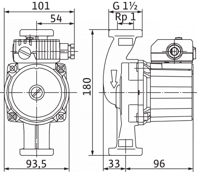 Циркуляционный насос Wilo-Star-Z 25/6-3