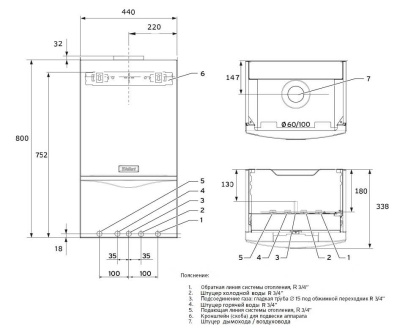 Настенный газовый котел Vaillant turboTEC plus VUW INT 282/5-5