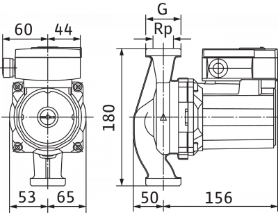 Циркуляционный насос Wilo-TOP-RL 30/4 EM PN6/10