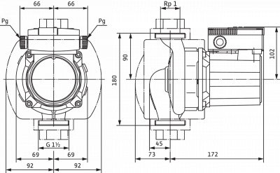 Циркуляционный насос Wilo-TOP-S 25/10 EM PN6/10