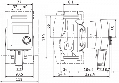 Циркуляционный насос Wilo-Циркуляционный насос Wilo Stratos PICO 15/1-6
