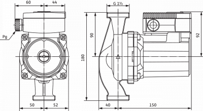 Циркуляционный насос Wilo-TOP-RL 25/7,5 EM PN6/10